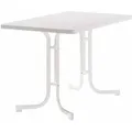 Produktbild: Boulevard-klapptisch, 115x70x72 Cm, Weiß Gestell Aus Stahl In Weiß, Tischplatte Aus Mecalit®-pro In Weiß