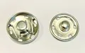 Produktbild: 100 Stück Annäh - Druckknöpfe 21 mm silber zum annähen Metall 100 Sets