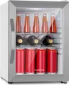 Produktbild: Klarstein Beersafe Crystal White Bierkühlschrank, Getränkekühlschrank mit Glastür, Kühlschrank, Flaschenkühlschrank mit 33 Liter