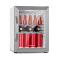 Produktbild: Klarstein Beersafe M Crystal White Kühlschrank 33 Ltr 2 Böden Glastür Edelstahl 10039423