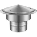 Produktbild: VEVOR Schornsteinabdeckung Edelstahl 304 Kaminhaube 300x300x220mm Kaminabdeckung Regenhaube Schornsteinhaube Φ150 mm Plattendurchmesser Kaminhut k...