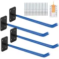 Produktbild: MHHO-WG 4- Reifenhalter wandhalterung,wandmontierter Reifenhalter,große Garagenhaken, Blauer autoreifen wandhalterung, Garagenorganisator geeignet für Gartenschläuche, Klappstühle und Leitern(29,5cm)