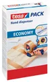 Produktbild: tesa Klebeband tesapack ECONOMY Handabroller (Packung, 1-St) Packbandabroller für leichtes & sicheres Verpacken - blau / rot