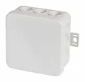 Produktbild: f-tronic Feuchtraum-Abzweigkasten E125, IP54, 75 x 75 x 40 mm, grau, Inhalt: 10 Stück