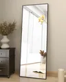 Produktbild: 163 x 53 cm Standspiegel, robust Ganzkörperspiegel mit minimalistische schmal...
