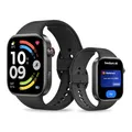 Produktbild: XIAOMI Redmi Watch 6 NFC, Smartwatch für Damen und Herren, 2.07'' AMOLED, Fitnesstracker mit Herzfrequenz-/Schlaf-, 150+ Sportmodi, 24 Tage Akkulaufzeit, 5ATM, GPS, Android&iOS, Black