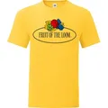 Produktbild: Fruit of the Loom Iconic 150 T-Shirt mit Vintage-Logo auf der Brust, sonnenblumengelb - Vintage-Logo groß, L