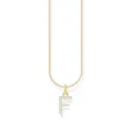 Produktbild: THOMAS SABO Halskette Buchstabe F vergoldetes Silber mit Zirkonia KE2245-414-14
