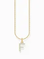 Produktbild: Thomas Sabo KE2245-414-14-L45V Vergoldete Kette Buchstabe F Damen