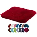 Produktbild: liebling Superior Badteppich mit Anti-Rutsch-Beschichtung, 100% Polyester (Mikrofaser), 50 x 45 cm, 30 Grad waschbar, Fußbodenheizung geeignet, Farbe: Bordeaux