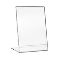 Produktbild: HMF 46930 Acryl Tischaufsteller schräg | DIN A6 Hochformat | Glasklar