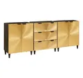 Produktbild: vidaXL Schranksystem Sideboard Set 3 stk. 180 x 33 x 75 cm Massivholz (3-St)