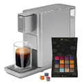 Produktbild: Tchibo Qbo ICONIC Premium Kapselmaschine inkl. 16 Qbo Kaffeekapseln, Grau