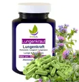Produktbild: LUNGENKRAUT 360 Kapseln LUNGENPOWER Lungenkraft Pulmonaria Lungenwurz Lungwort Atem Komplex - Lungenreinigung - Lunge & Atemwege - Auch für Raucher und bei Feinstaub [OHNE ZUSATZSTOFFE] 27380-360