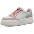 Produktbild: Tamaris Plateausneaker, Freizeitschuh, Halbschuh, Schnürschuh mit gepolstertem Schaftrand weiß 39 EU
