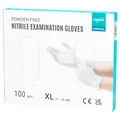 Produktbild: EUROPAPA® 100x Nitrilhandschuhe Weiss Box Einweghandschuhe Einmalhandschuhe Untersuchungshandschuhe Nitril Handschuhe puderfrei ohne Latex unsteril latexfrei disposible gloves