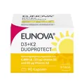 Produktbild: EUNOVA® D3 + K2 DuoProtect – 1.000 I.E.  Nahrungsergänzungsmittel zur normalen Funktion des Immunsystems & Erhaltung normaler Knochen