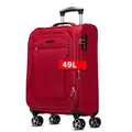 Produktbild: Cocoono Monterrey 360° Drehbarer Koffer - TSA-Zahlenschloss, Teleskopgestänge, RV-Dehnfalte, 8 Rollen, Adressfeld (rot, M)