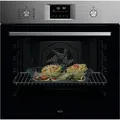 Produktbild: AEG OU5PB40SM Einbaubackofen, Edelstahl, 73L, 59,4 cm breit - Schwarz/Silber