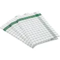Produktbild: Ross 3er Pack Halbleinen Geschirrtücher Exclusiv Karo Weißfond 50x70 cm | grün - grün