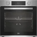 Produktbild: Beko BBSM12340X Einbau-Backofen-Set, zwei autarke Geräte: Induktionskochfeld mit 4 Kochzonen, Backofen mit 8 Heizarten, 72 l Garraum-Volumen, Kindersicherung, Sensortasten, Schwarz/Edelstahl