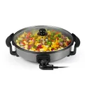 Produktbild: Tristar PZ-2964 Multifunktionspfanne/Pizza- und Grillpfanne mit 5 einstellbaren Temperatureinstellungen – 40 cm Durchmesser – Antihaftbeschichtet, Schwarz