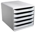 Produktbild: EXACOMPTA Schubladenbox Schubladenbox Big Box Plus 5 offene Schubladen Lichtgrau 309740D, Boxen stappelbar