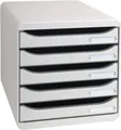Produktbild: Exacompta 309740D Premium Ablagebox mit 5 Schubladen für DIN A4+ Dokumente. Stap