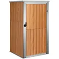 Produktbild: Vidaxl Gartenwerkzeugschuppen Braun 88x89x161 Cm Feuerverzinkter Stahl