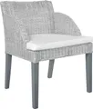 Produktbild: vidaXL Esszimmerstühle mit Kissen 2 Stk. Grau Natur Rattan