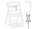 Produktbild: Hauck Tischsitz Alpha Plus - White, Mitwachsender Holz Kinderhochstuhl verstellbar mit Schutzbügel & Gurt