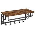 Produktbild: VASAGLE Wandgarderobe LCR12BX braun Metall 5 Haken 66,0 x 27,0 cm