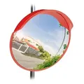 Produktbild: Relaxdays Verkehrsspiegel 60 cm rot Rot,Transparent