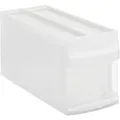 Produktbild: Rotho Kunststoff AG Rotho SYSTEMIX Schubladenbox, 1 Schubfach, Aufbewahrungsbox aus PP-Kunststoff , Maße: 395 x 170 x 203 mm, transparent 1114400096