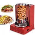 Produktbild: Syntrox Germany Vertikal-Multigrill Dönergrill Gyrosgrill Schaschlikgrill Rotisserie Hähnchengrill ROT-A-1400W-RED-Badajoz