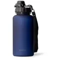 Produktbild: MAMEIDO Trinkflasche, mit 2-in-1 Deckel, Zeitmarkierung, Handschlaufe in 0,5l, 1l, 1,5l & 2l blau 1000 ml | 23.7 cm