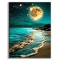 Produktbild: Diamond Painting Erwachsene Strand, Mond 5D Diamond Painting Bilder