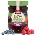 Produktbild: Schwartau Extra Weniger Zucker Waldfrucht, zuckerreduzierter Fruchtaufstrich, 300g