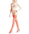 Produktbild: FALKE Damen Stay-Ups Seidenglatt 15 DEN Lace W Stu transparent einfarbig 1 Paar, Rot Red 8149, 8.5-9