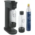 Produktbild: Grohe Wassersprudler Blue Fizz Wassersprudler, Basic Couple Starter Set, schwarz (31942K00) schwarz