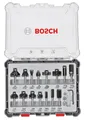 Produktbild: Bosch 15-teiliges Fräser-Set, 6-mm-Schaft Schaft mm: 6|Schaft Zoll: -