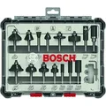 Produktbild: Bosch Professional 15 tlg Mixed Fräser Set 6mm Schaft (2607017471)