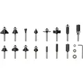 Produktbild: Bosch  15-teiliges Fräser-Set, 6-mm-Schaft. Für Handfräsen, 2607017471
