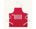 Produktbild: Homescapes Kochschürze Kochschürze Polka Dots rot-weiß aus 100% Baumwolle