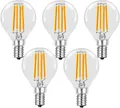 Produktbild: 5er Set 5 Watt LED Leuchtmittel E14 Filament 3000K Glühbirne Trango E14002-5