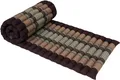 Produktbild: Rollbare Thaimatte, Bodenmatte mit Kapokfüllung - braun - 4*55*180 cm