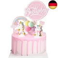 Produktbild: AODIGEGE Einhorn Tortendeko Geburtstag Macaron Kuchen Deko Torte Topper