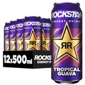 Produktbild: Rockstar Energy Drink Tropical Guava Geschmack - Koffeinhaltiges Erfrischungsgetränk für den Energie Kick, EINWEG (12 x 500ml) (Verpackungsdesign kann abweichen)