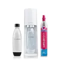 Produktbild: SodaStream Wassersprudler TERRA Standard mit 1x Quick-Connect CO2-Zylinder und 1x 1L spülmaschinenfeste Kunststoff-Flasche, Höhe: 44cm, Farbe: Weiß