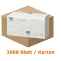 Produktbild: Tork 100278 Papierhandtücher 3000 Bl. weiß 23x23 cm Papierhandtuch in Zick-Zack (ZZ) Falzung, 2-lagig